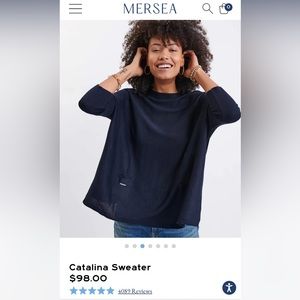 EUC Mersea Sweater in Grey, worn once!